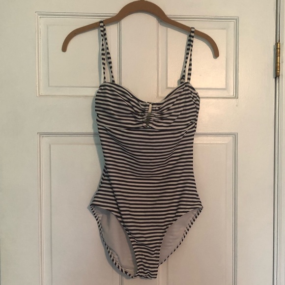 old navy striped swimsuit